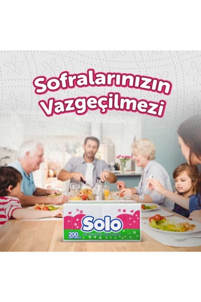 Solo Peçete 200'lü 4 Paket - 5