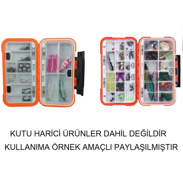 Shufa 16 Gözlü Su Geçirmez LRF ve Aksesuar Kutusu 16.3x9x4.3cm - 6