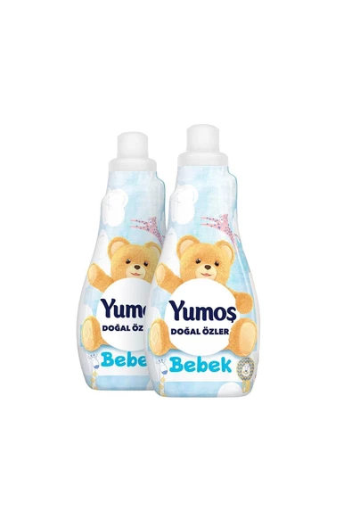 Yumoş Konsantre Doğal Özler Bebek Çamaşır Yumuşatıcısı 2 x 1200 ML - 2