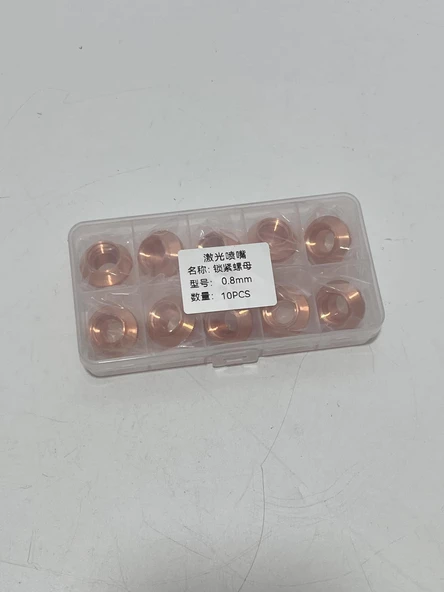 Lazer Kesim Makinesi Mermi Nozulu 0,8mm 10 Adet - Resim 3