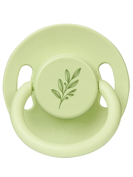 Wee Baby Pure 698 Yuvarlak Kauçuk Emzik No:1 Yeşil