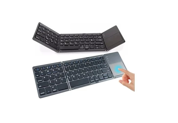 Bluetooth Katlanabilir Klavye Telefon Tablet Pc Uyumlu Touch Pad