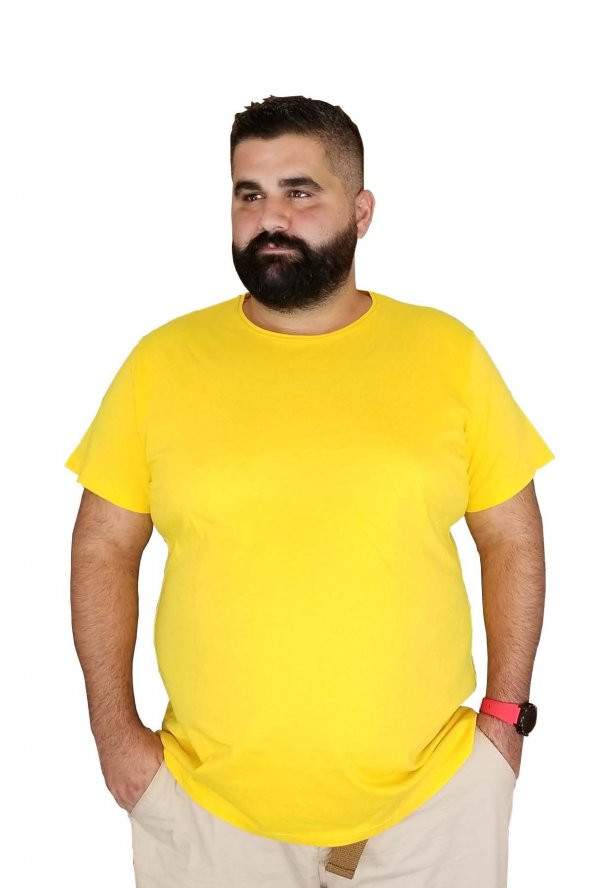 Xanimal 3XL 4XL 5XL 6XL 7XL Büyük Beden Pamuklu T-Shirt - 4