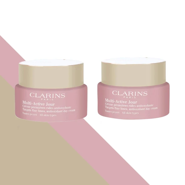 Clarins Multi-Active Jure Day Cream A/T 50 x50 ml. 2li ürün görseli