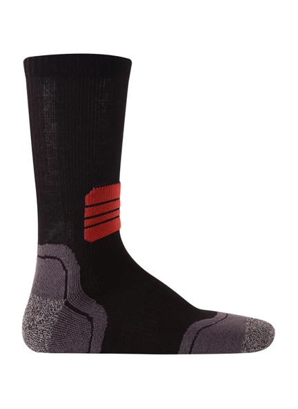 Thermoform Running Çorap Unisex 3'lü Paket Siyah-Antrasit - Resim 5