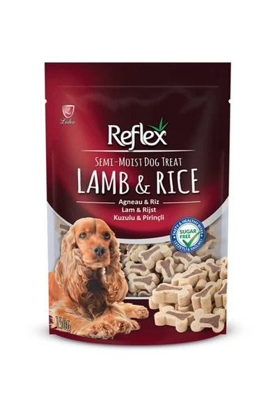 Reflex Kuzu Etli Ve Pirinçli Küçük Irk Köpek Ödülü 150 gr ürün görseli 1