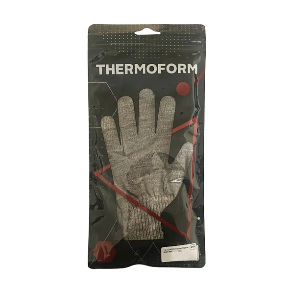 Thermoform Active Touch Parmak Dokunmatik Özellikli Unisex Eldiven Gri - 2