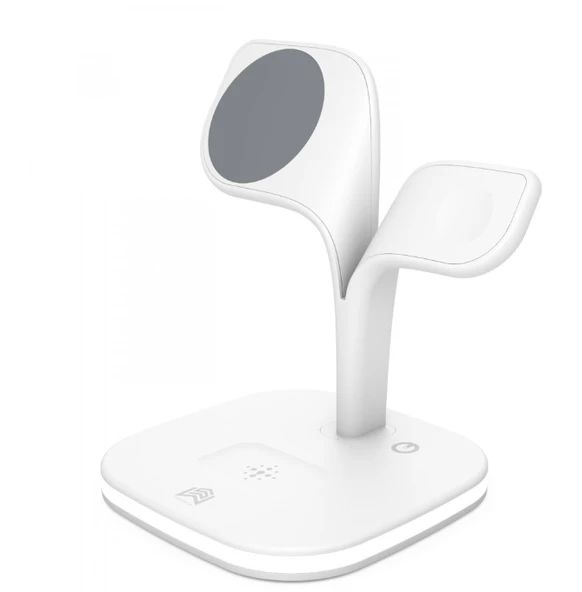 Magsafe Apple Kablosuz Şarj Standı -15W Hızlı Şarj (İphone/Watch/Airpods) Masaüstü Stand - 2