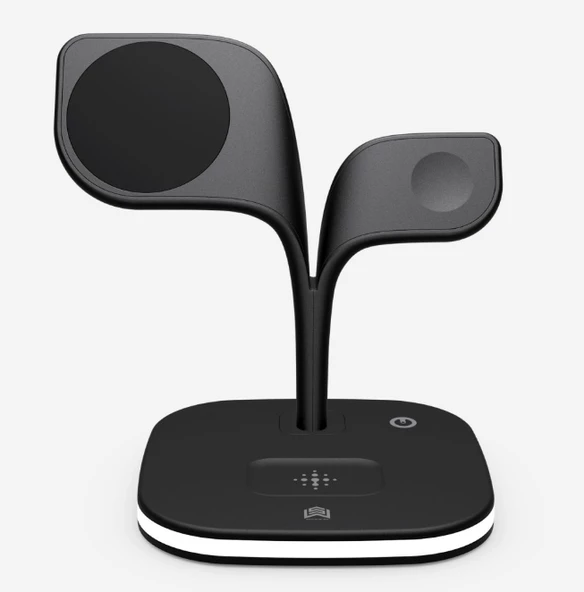 Magsafe Apple Kablosuz Şarj Standı -15W Hızlı Şarj (İphone/Watch/Airpods) Masaüstü Stand - 7