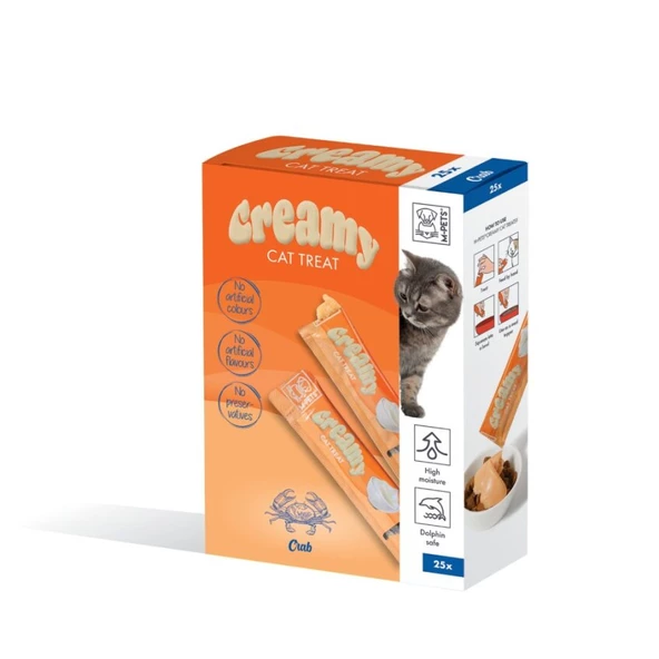 M-PETS CREAMY YENGEÇLİ KEDİ ÖDÜLÜ 25X15GR