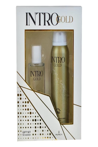 İntro Gold Kadın Parfüm Seti EDT 50 ml Deodorant 150 ml