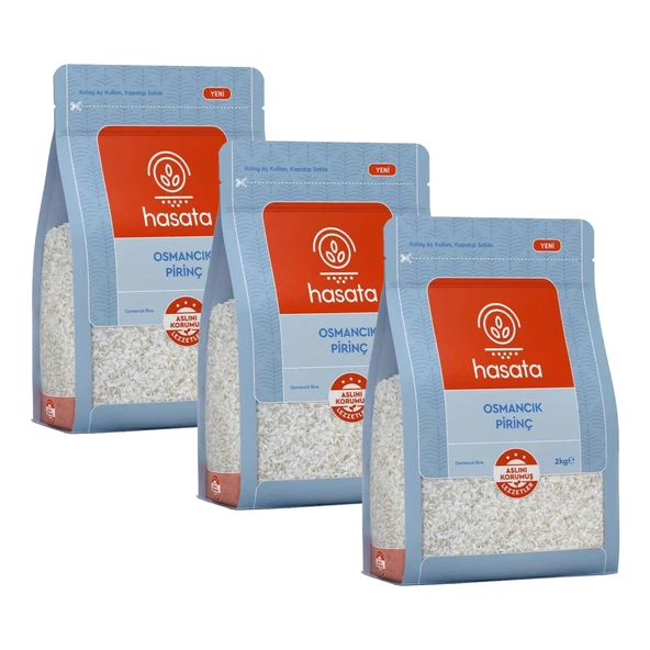 Hasata Osmancık Pirinç 2000 gr x 3 Adet ürün görseli