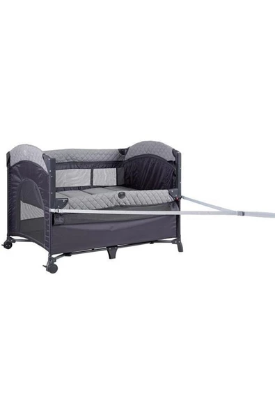 8041 Miami Basic Anne Yanı Oyun Parkı 70x110 Gri - 3