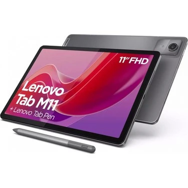 Lenovo Tab M11 TB330FU 4GB 128GB Depolama 11" IP52 Wuxga Tablet - ZADA0056TR + Lenovo Tab Pen Kalem