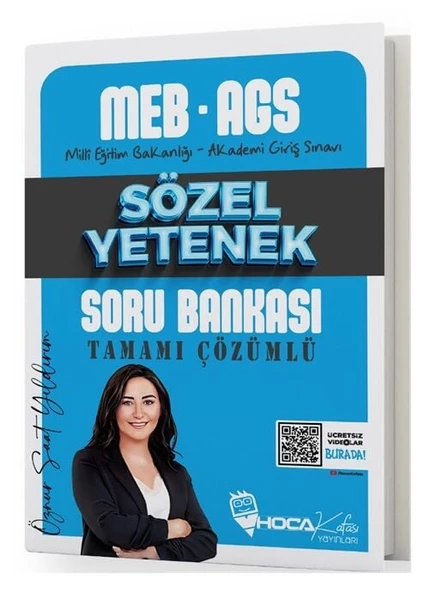 Hoca Kafası 2025 MEB-AGS Sözel Yetenek Soru Bankası Çözümlü - Öznur Saat Yıldırım