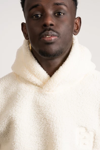 FBI Kapşonlu Kanguru Cepli Slimfit Peluş Sweatshirt - 10