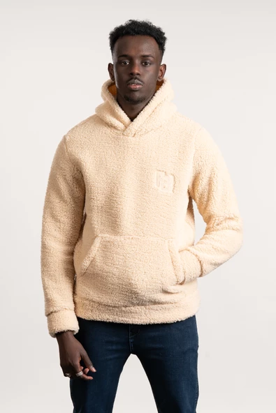 FBI Kapşonlu Kanguru Cepli Slimfit Peluş Sweatshirt - 11