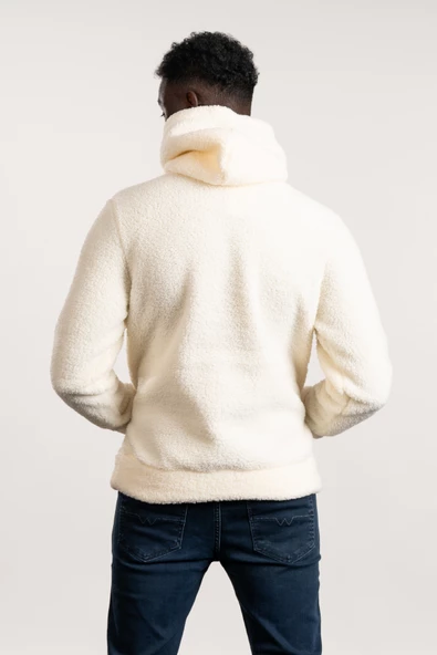 FBI Kapşonlu Kanguru Cepli Slimfit Peluş Sweatshirt - 9