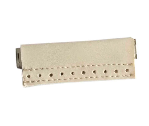 Çanta Aksesuar Derili Mini Metal Çanta Ağzı Krem 9X3 Cm