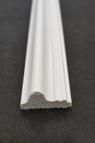 Renkli Duvarlar Dekoratif Boyanabilir 1 Adet 4 cm x 120 cm Eğimli Polistren Duvar Çıtası Salon Koridor Tablo Çıta - 5