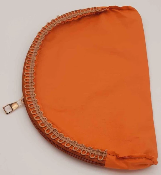 Çanta Aksesuar D Model 30X20 Cm Dikilmiş Fermuarlı Astar Taba Renk