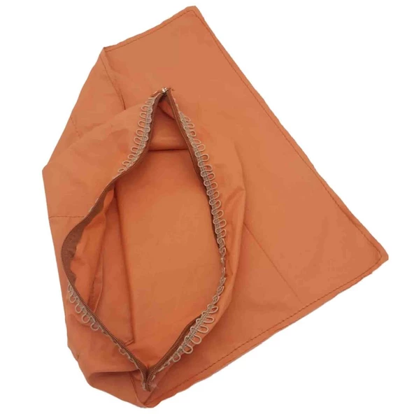 Çanta Aksesuar Taba Renk 45X45 Cm, Dikilmiş Halde, Fermuarlı Astar