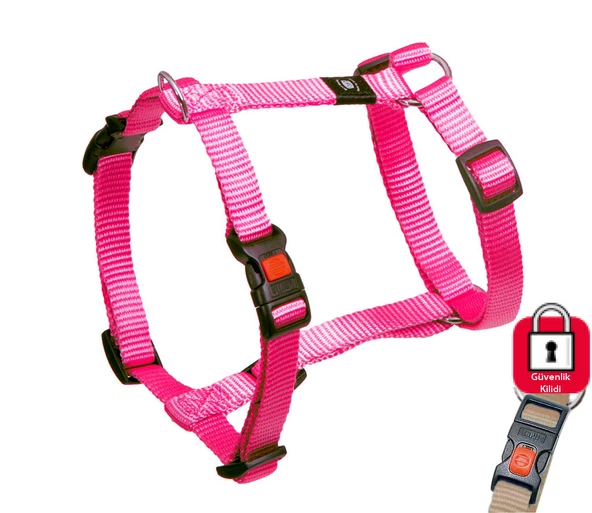 Karlie Kilitli Göğüs Tasma M 45-70CM Pembe