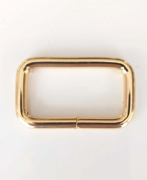 Çanta Aksesuar Dikdörtgen Halka 4 Cm Light Gold