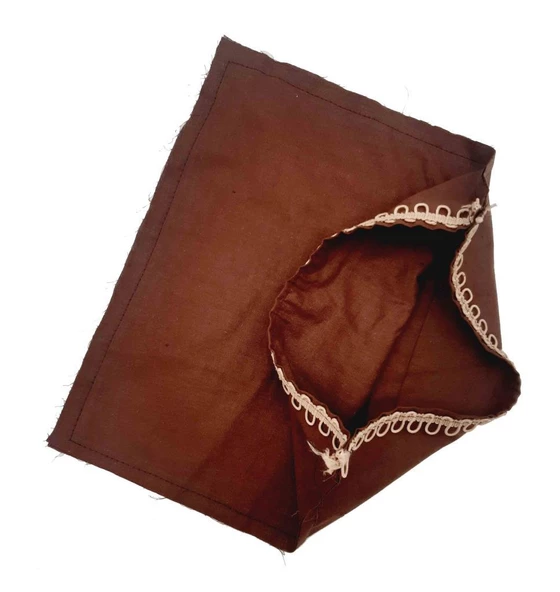 Çanta Aksesuar 28X28 Cm Fermuarsız Dikilmiş Astar Koyu Kahverengi