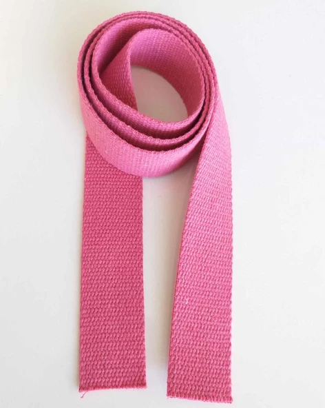 Çanta Aksesuar 4 Cm Pamuklu Kolon 1 Metre Fuşya