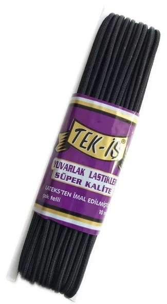 Çanta Aksesuar Lastik Yuvarlak Siyah - 1