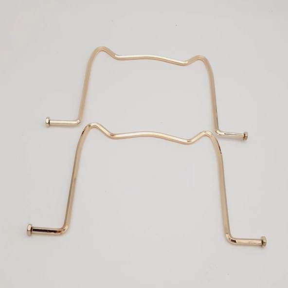 Çanta Aksesuar 22 Cm Martı Model Light Gold Metal Sap - 2