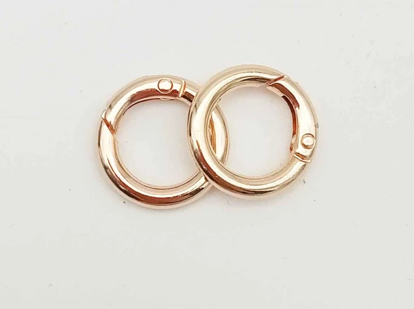 Çanta Aksesuar Ligh Gold Mini Yaylı Halka 2'Li