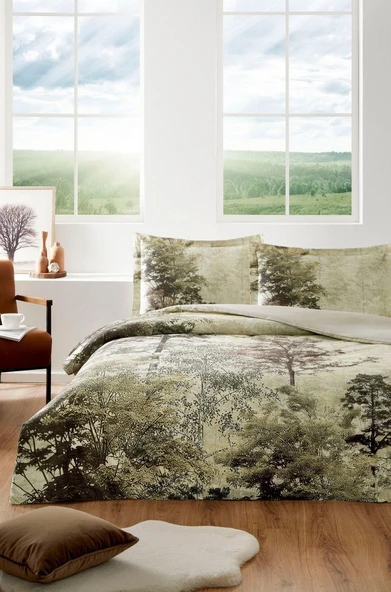 Özdilek Tanne Nevresim Takımı Çift Kişilik Yeşil ürün görseli