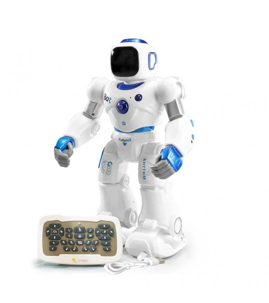 İnteraktif Şarjlı Akıllı Robot Uzaktan Kumandalı - Mavi Su Dünyası