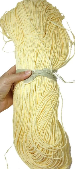 Çanta Aksesuar Açık Sarı Renk Kağıt İp 300 Gr