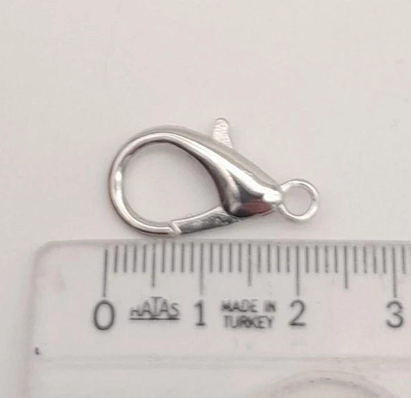 Çanta Aksesuar 2.3 Cm Gümüş Renk Zincir Uç Kancası 1 Adet - Resim 3