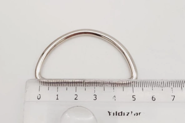 Çanta Aksesuar D Halka 5 Cm Gümüş Renk 1 Adet - 2