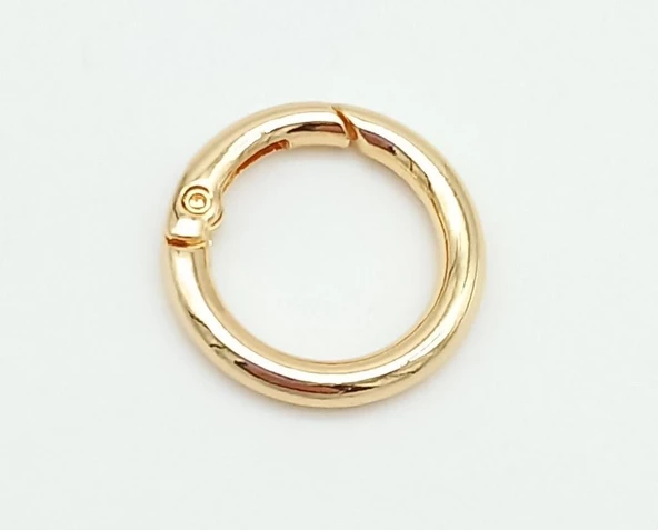 Çanta Aksesuar 2 Cm Light Gold Yaylı Halka 1 Adet