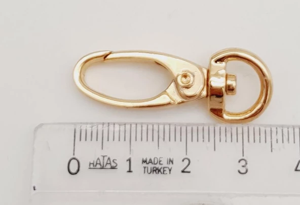 Çanta Aksesuar 1 Cm Light Gold Renk Kanca - 3