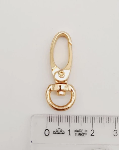 Çanta Aksesuar 1 Cm Light Gold Renk Kanca - 2