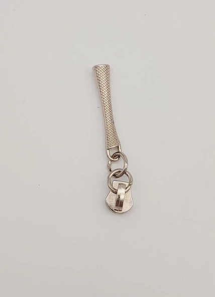 Çanta Aksesuar Gümüş Renk 6 Cm Fermuar Başı