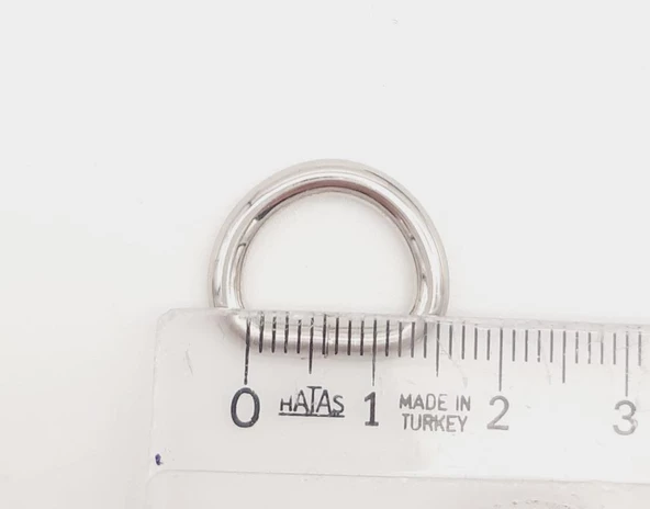 Çanta Aksesuar D Halka 1.3 Cm Gümüş 1 Adet - 2