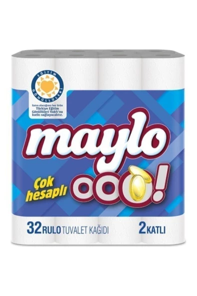 Maylo Tuvalet Kağıdı Çift Katlı - 32 Adet