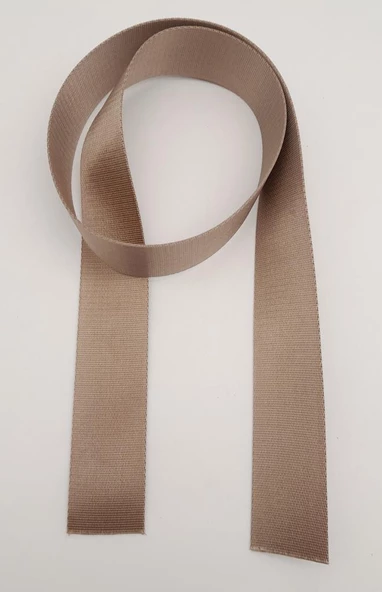 Çanta Aksesuar 4 Cm Vizon Renk Polyester Kolon 1 Metre