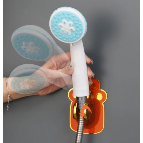 Yapışkanlı Hayvan Figürlü Hareketli Duş Başlığı Tutucu - Resim 4