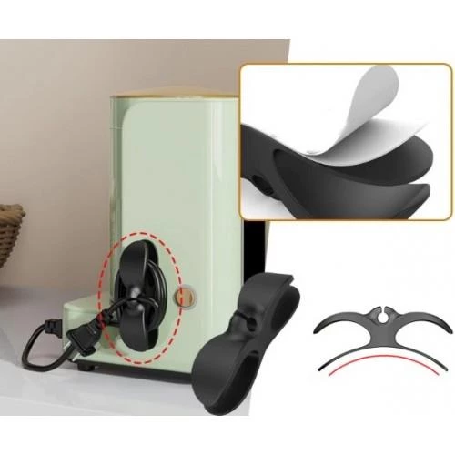3B Trend 2 Adet Yapışkanlı Kablo Sabitleyici Düzenleyici Kablo Tutucu Airfryer Kablo Toparlayıcı - 2