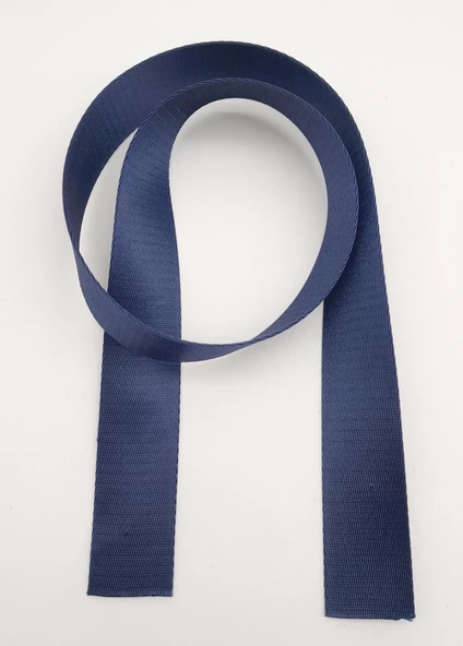 Çanta Aksesuar 4 Cm Lacivert Renk Polyester Kolon 1 Metre