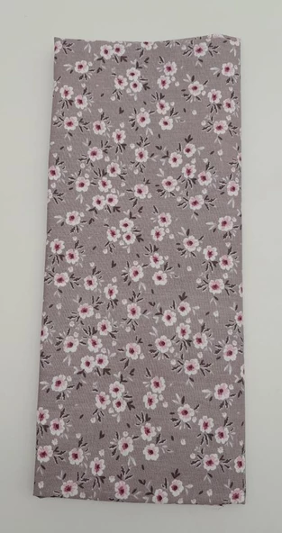 Çanta Aksesuar 120X50 Cm Pudra Küçük Çiçekli Desen Pamuklu Astarlık Kumaş No:13 - 2