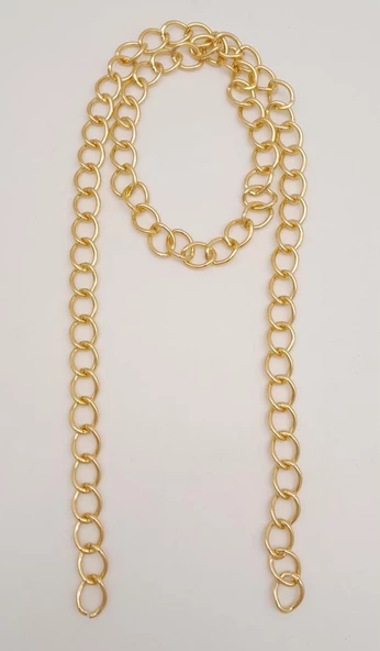 Çanta Aksesuar Kalın Zincir Light Gold 100 cm